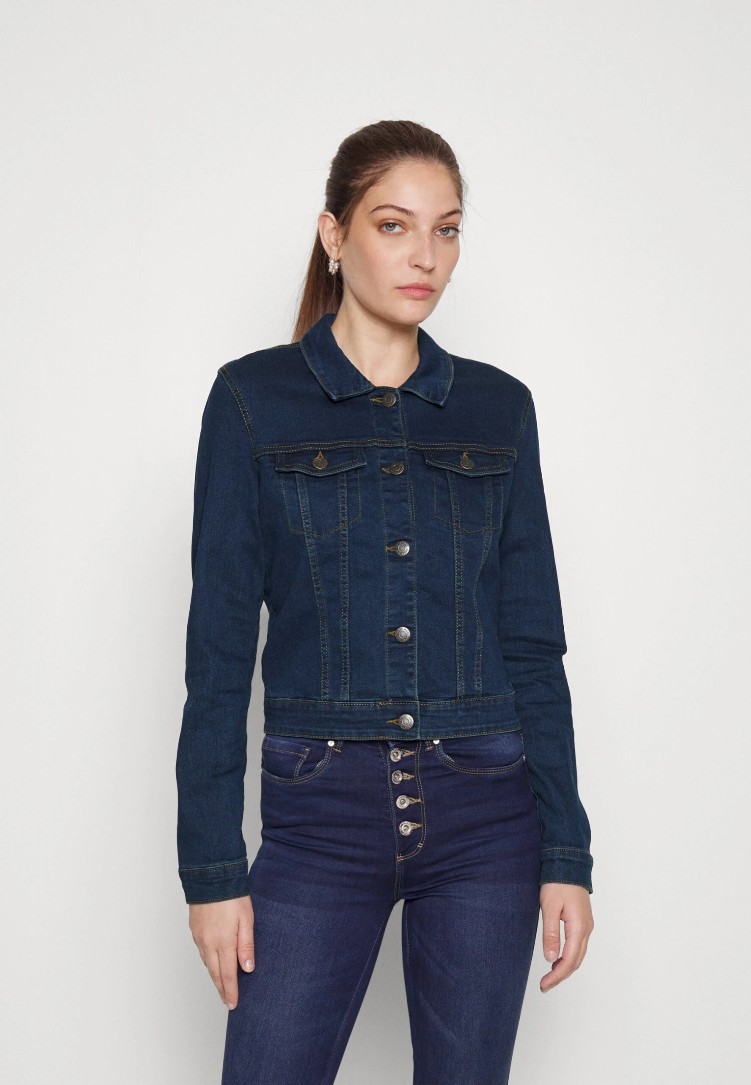 Nmdebra Jacket - Veste En Jean - Dark Blue Denim 3 Nmdebra Jacket - Veste En Jean - Dark Blue Denim