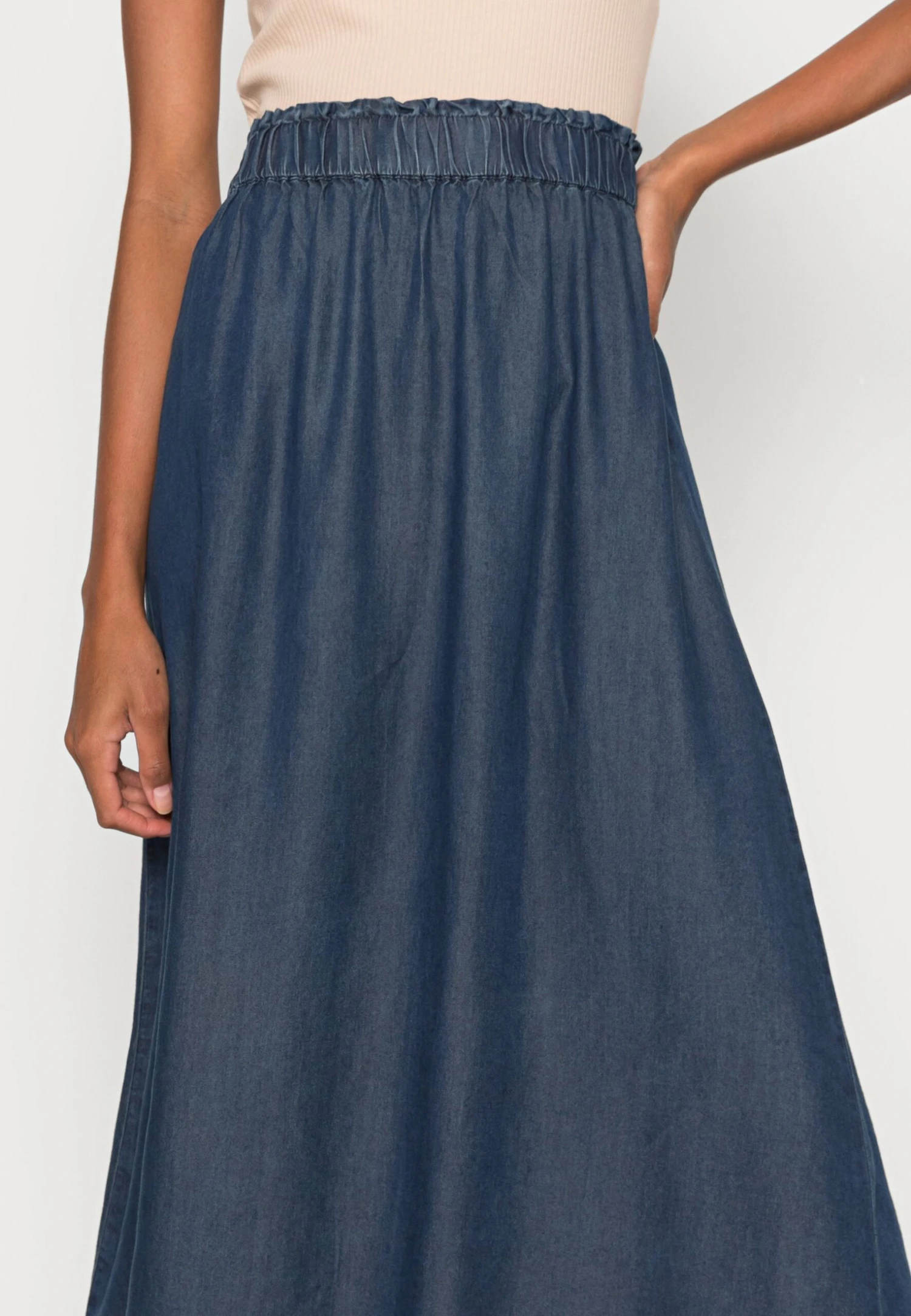 ONLY Onlpema Venedig Life - Jupe Longue - Dark Blue Denim 7 ONLY Onlpema Venedig Life - Jupe Longue - Dark Blue Denim – Image 5