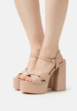 Sandales À Talons Hauts - Nude