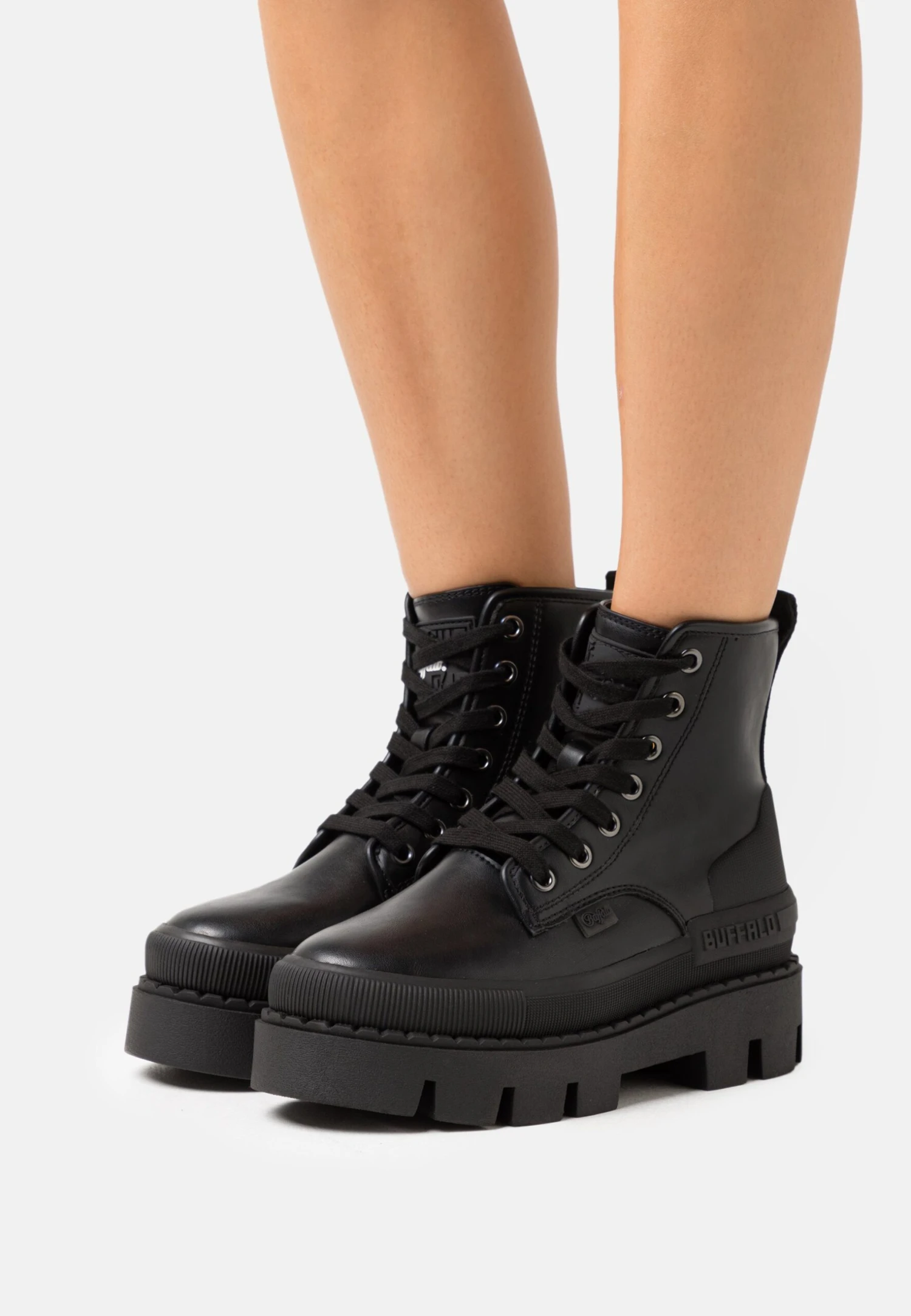 Buffalo Raven Laceup Hi - Bottines À Lacets - Black 3 Buffalo Raven Laceup Hi - Bottines À Lacets - Black