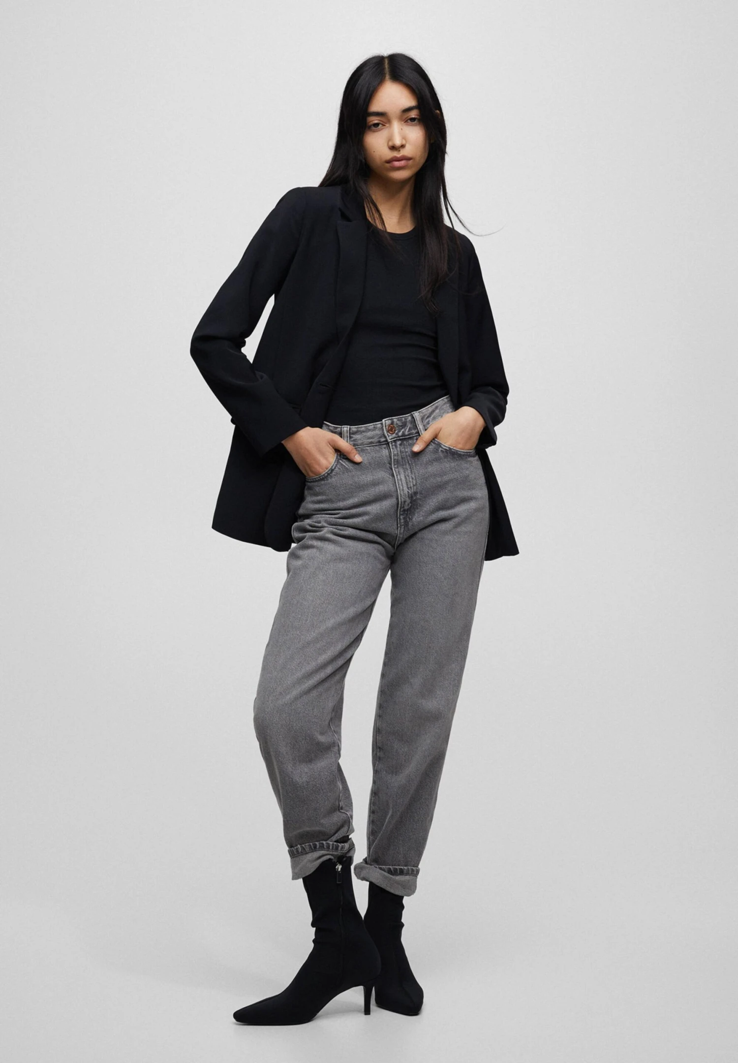 PULL & BEAR Basic Coloured - Blazer - Black 4 PULL & BEAR Basic Coloured - Blazer - Black – Image 2