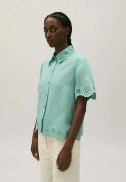 CLAUDIE PIERLOT Caresse - Chemisier - Vert D Eau 11 CLAUDIE PIERLOT Caresse - Chemisier - Vert D Eau -Next Soldes 6bb9f0dc914042a48a1da8be9da30f39