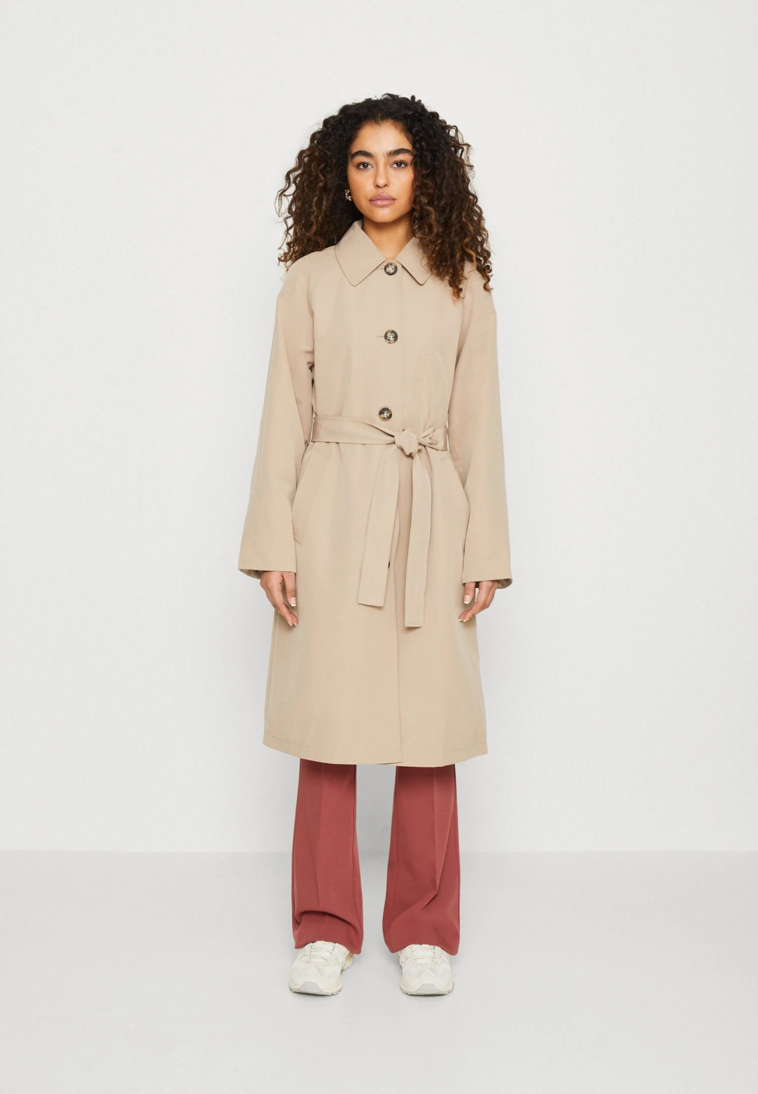 Vero Moda Vmtessasofia Long - Trench - Silver Mink 3 Vero Moda Vmtessasofia Long - Trench - Silver Mink