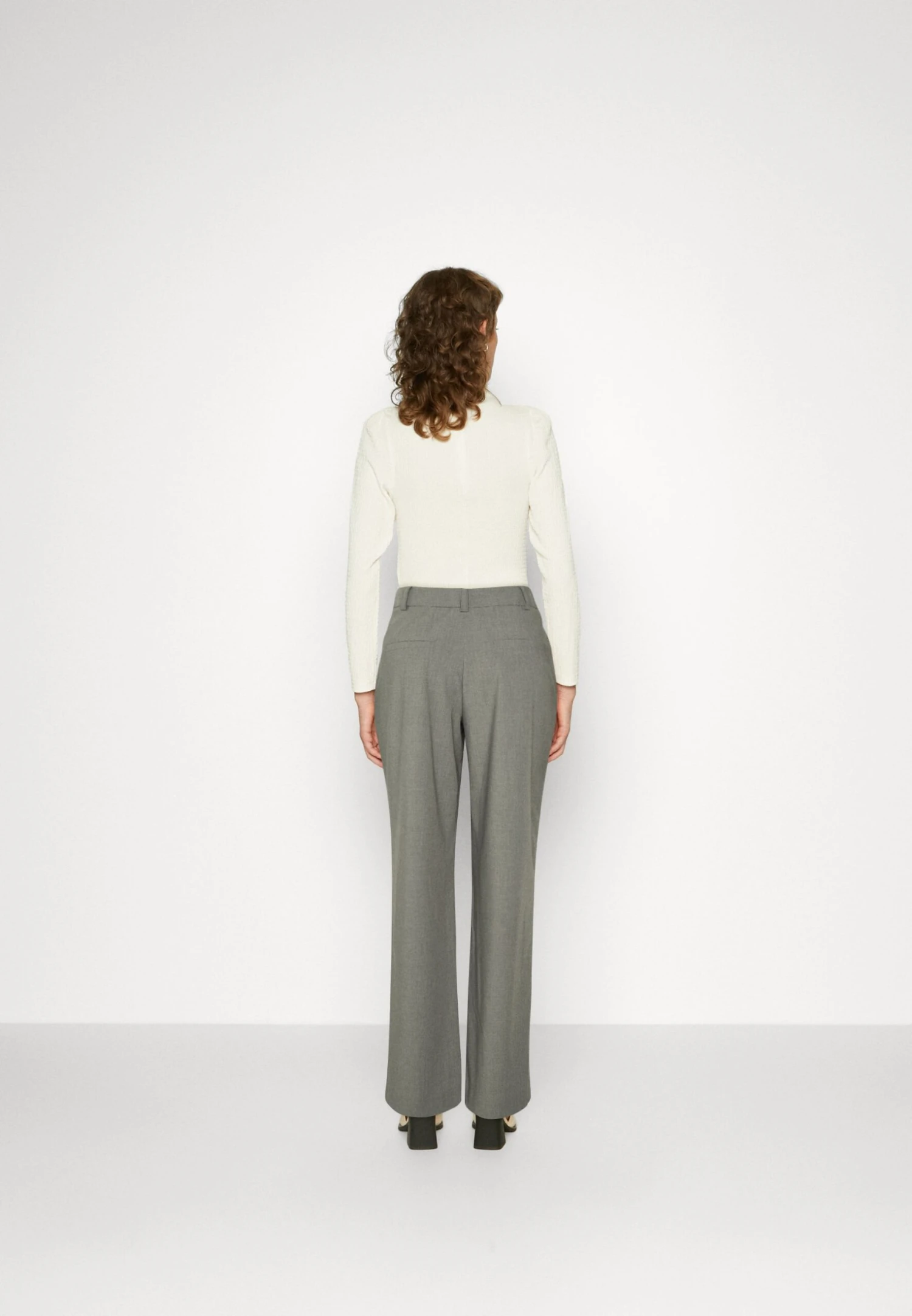Modström Benny Pants - Pantalon Classique - Grey Melange 5 Modström Benny Pants - Pantalon Classique - Grey Melange – Image 3