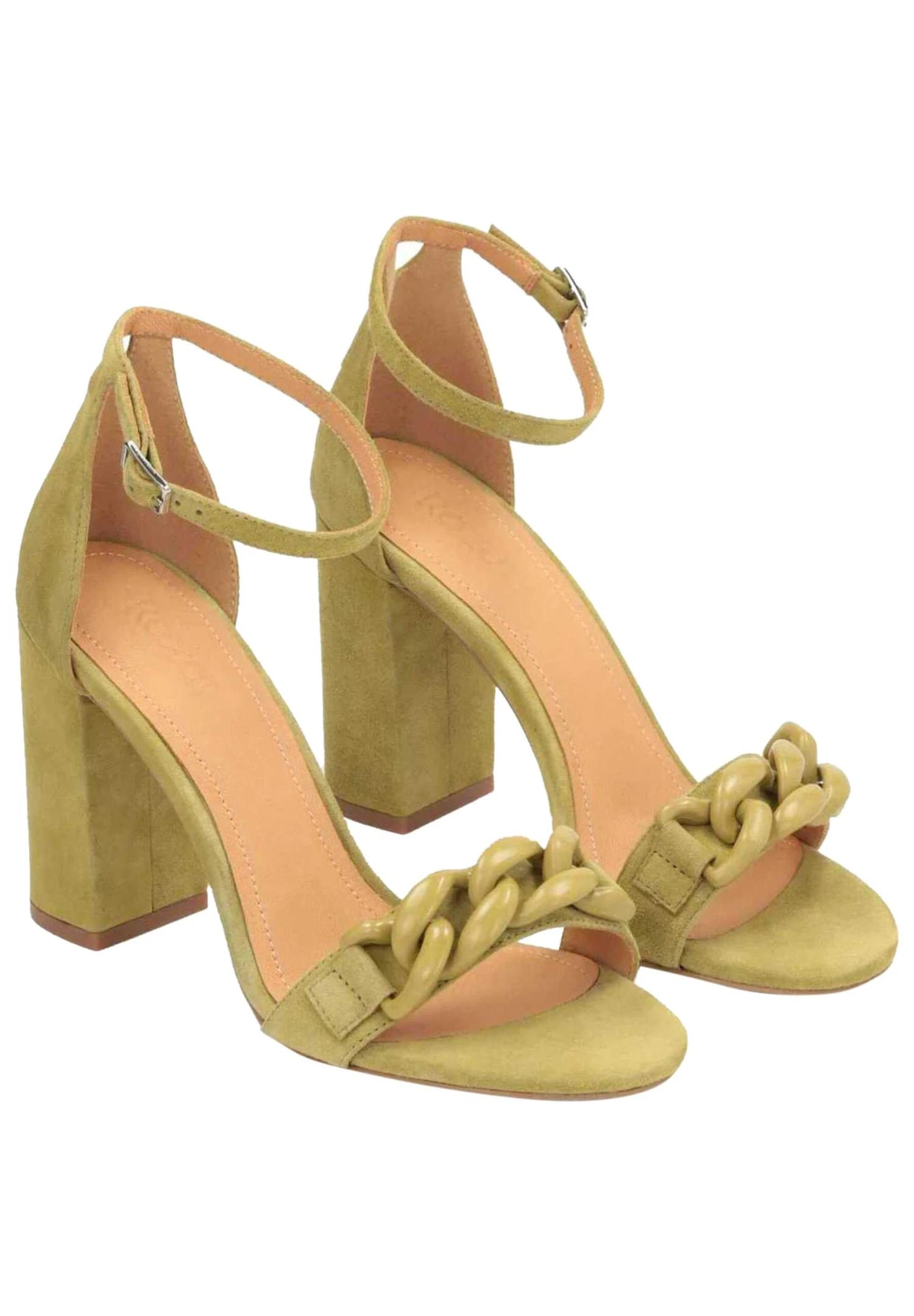 Kazar Lucette With A Chunky Chain - Sandales À Talons Hauts - Green 4 Kazar Lucette With A Chunky Chain - Sandales À Talons Hauts - Green – Image 2