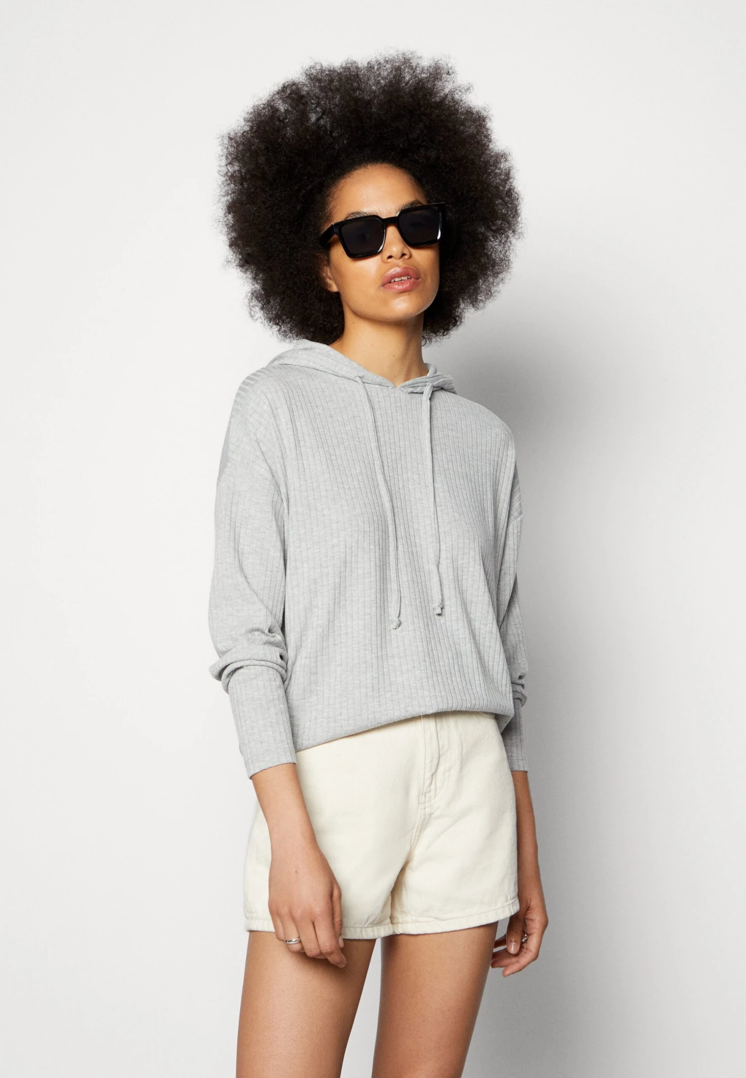 Pieces Pcmolly - Sweat À Capuche - Light Grey 6 Pieces Pcmolly - Sweat À Capuche - Light Grey – Image 4