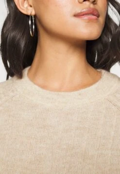 Selected Femme Slfmola O Neck - Pullover - Birch -Next Soldes 6ed367ccf6df4a6b96699380288d24e1