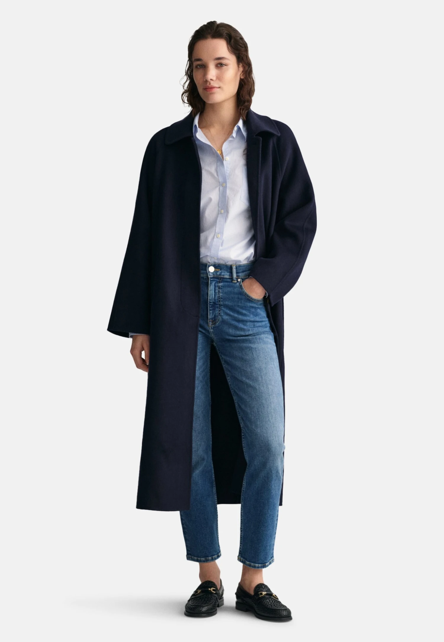 Gant Handstitched Car - Manteau Classique - Evening Blue 4 Gant Handstitched Car - Manteau Classique - Evening Blue – Image 2