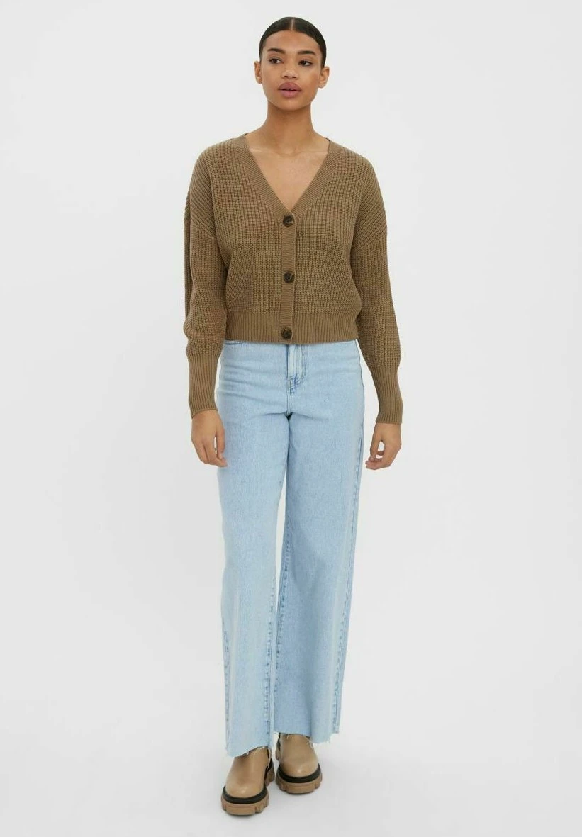 Vero Moda Vmlea Ls V Neck Cuff Noos - Gilet - Sepia Tint 4 Vero Moda Vmlea Ls V Neck Cuff Noos - Gilet - Sepia Tint – Image 2