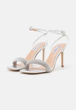Steve Madden Entice - Sandales À Talons Hauts - Silver -Next Soldes 6ffe7ef722014e57bf061814676fbb36