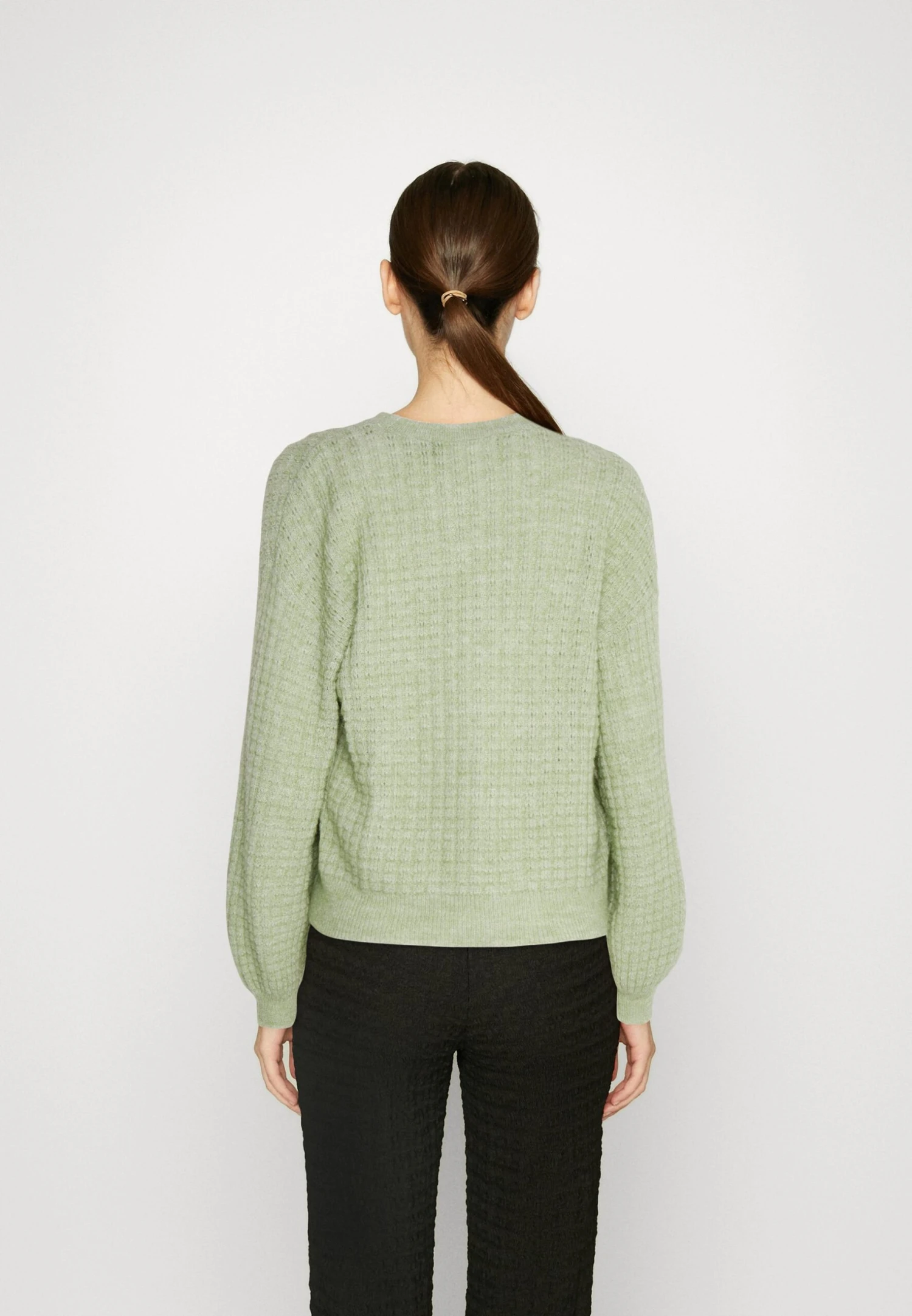 Vero Moda Vmelisa Ls O-Neck Ga Ep - Pullover - Reseda Melange 5 Vero Moda Vmelisa Ls O-Neck Ga Ep - Pullover - Reseda Melange – Image 3