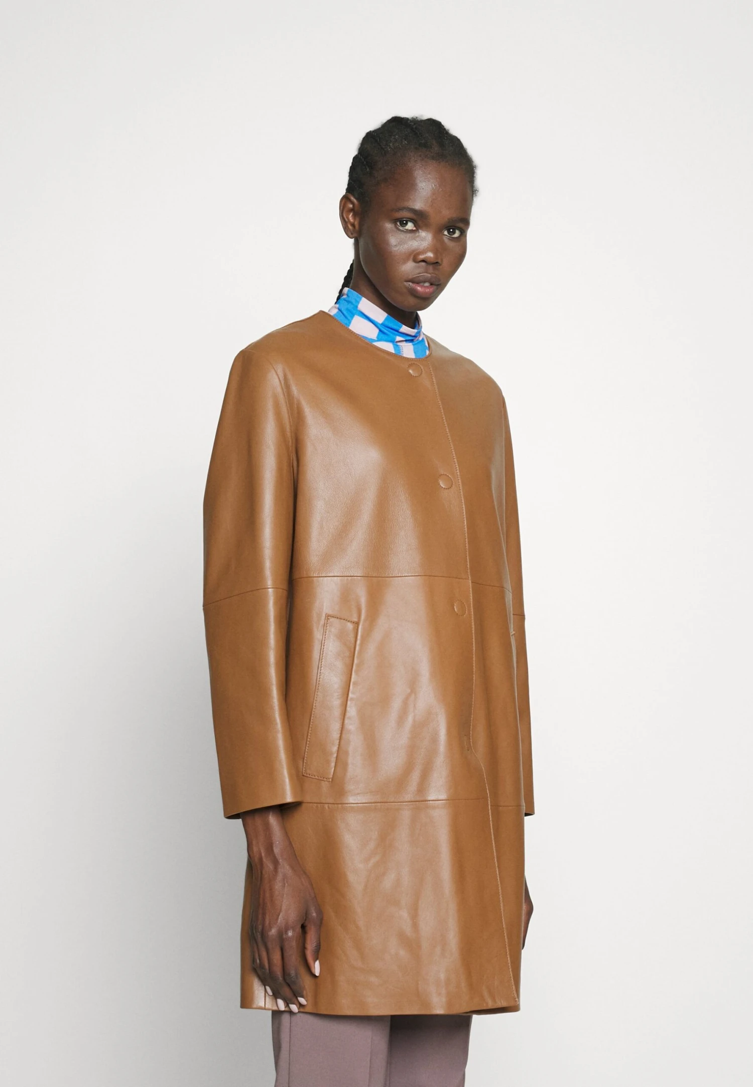 Maia - Manteau Court - Cuoio 3 Maia - Manteau Court - Cuoio