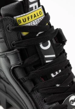 Buffalo Aspha Mid - Bottines À Plateau - Black -Next Soldes 72ec64c0f9574e50b3b69f4976ca5a3e