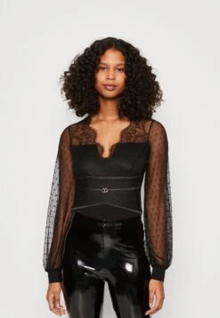 MORGAN Tina - T-Shirt À Manches Longues - Noir