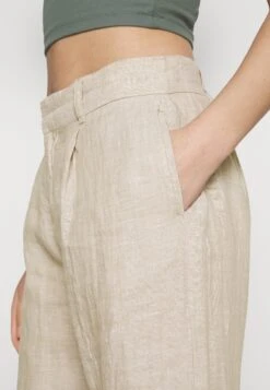 Gina Tricot Denise Trousers - Pantalon Classique - Lt Linen Beige -Next Soldes 748e91d89f0c4e84b314a83fa2bed09f