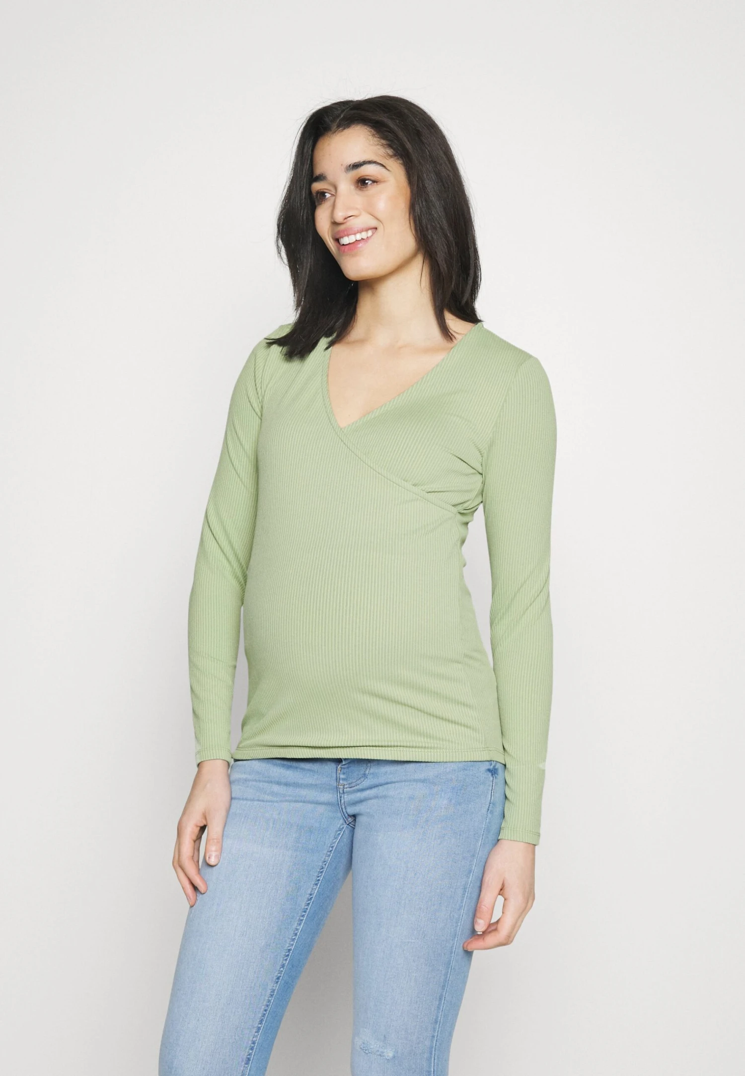 Vmmriva Fake Wrap - T-Shirt À Manches Longues - Reseda 3 Vmmriva Fake Wrap - T-Shirt À Manches Longues - Reseda