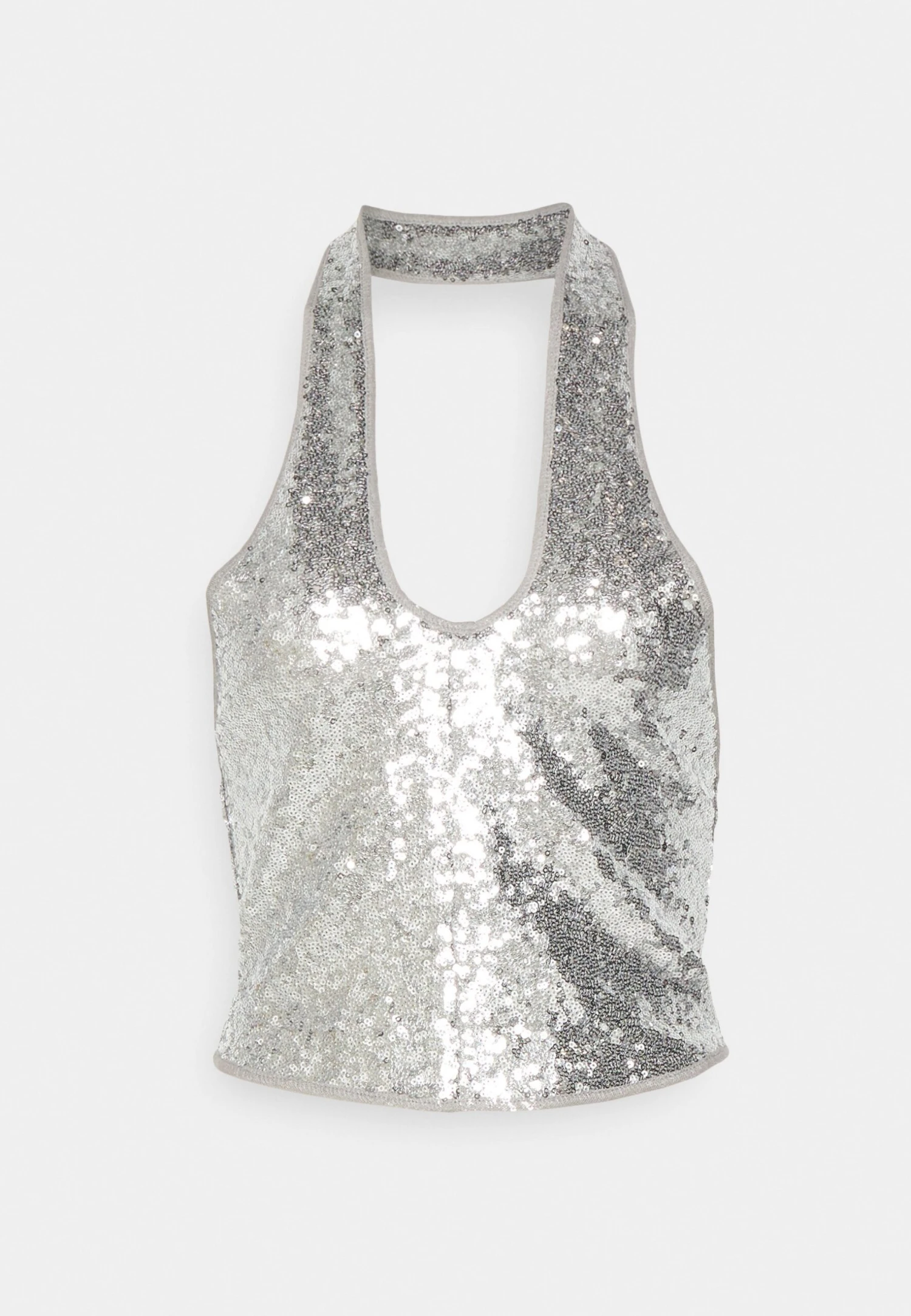 Gina Tricot Tyra Sequin - Débardeur - Silver 6 Gina Tricot Tyra Sequin - Débardeur - Silver – Image 4