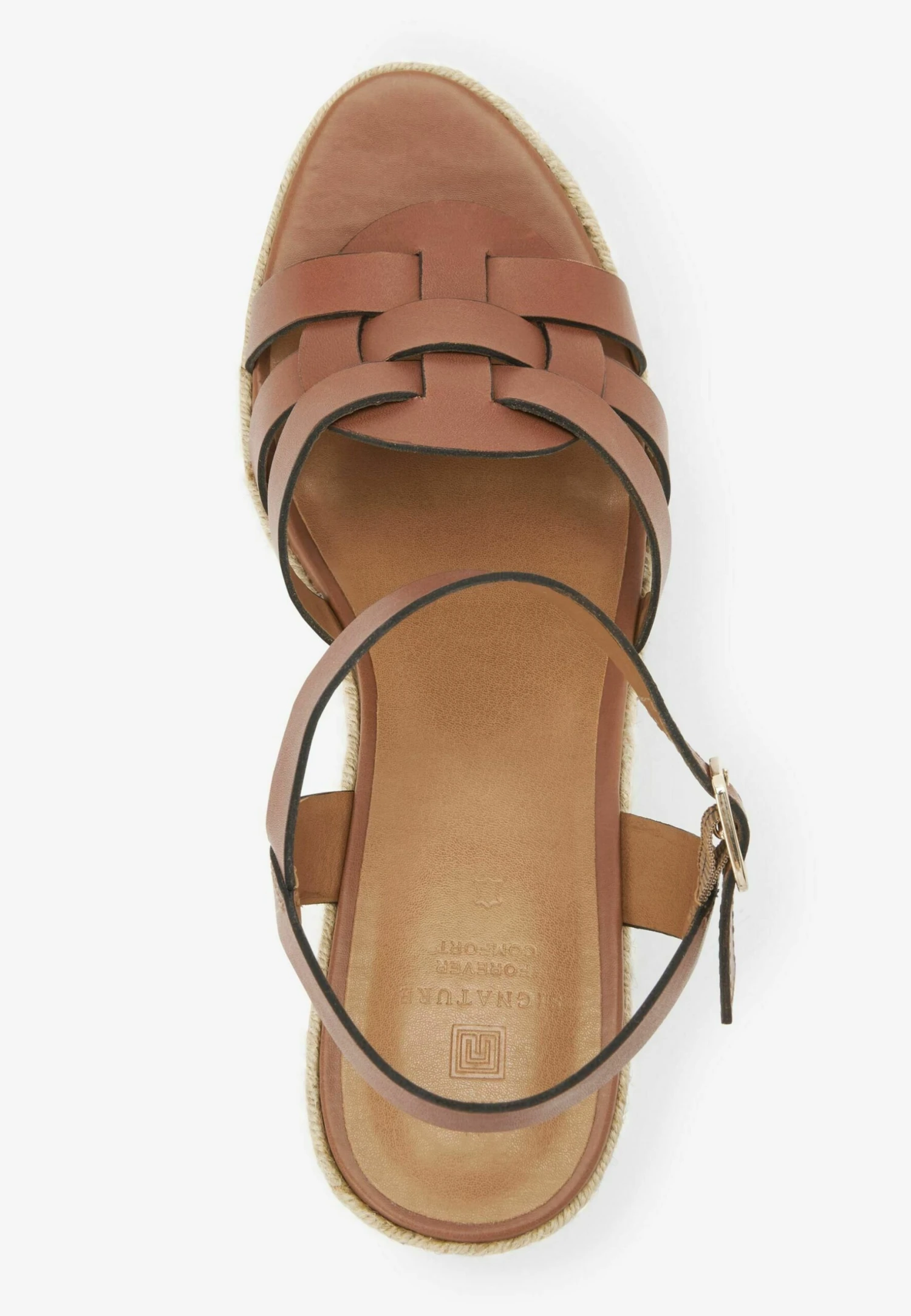 Next Signature Interlock Standard - Sandales Compensées - Tan Brown 5 Next Signature Interlock Standard - Sandales Compensées - Tan Brown – Image 3