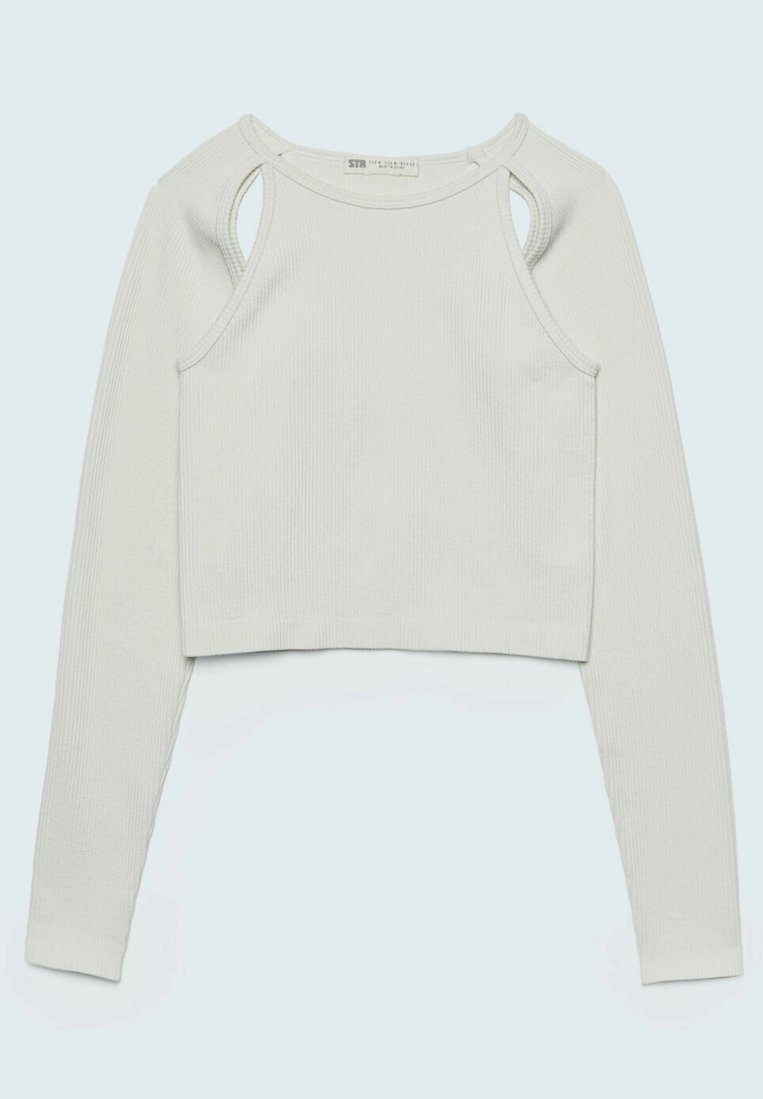 Stradivarius Seamless Arm Warmers - T-Shirt À Manches Longues - Off White 9 Stradivarius Seamless Arm Warmers - T-Shirt À Manches Longues - Off White – Image 7