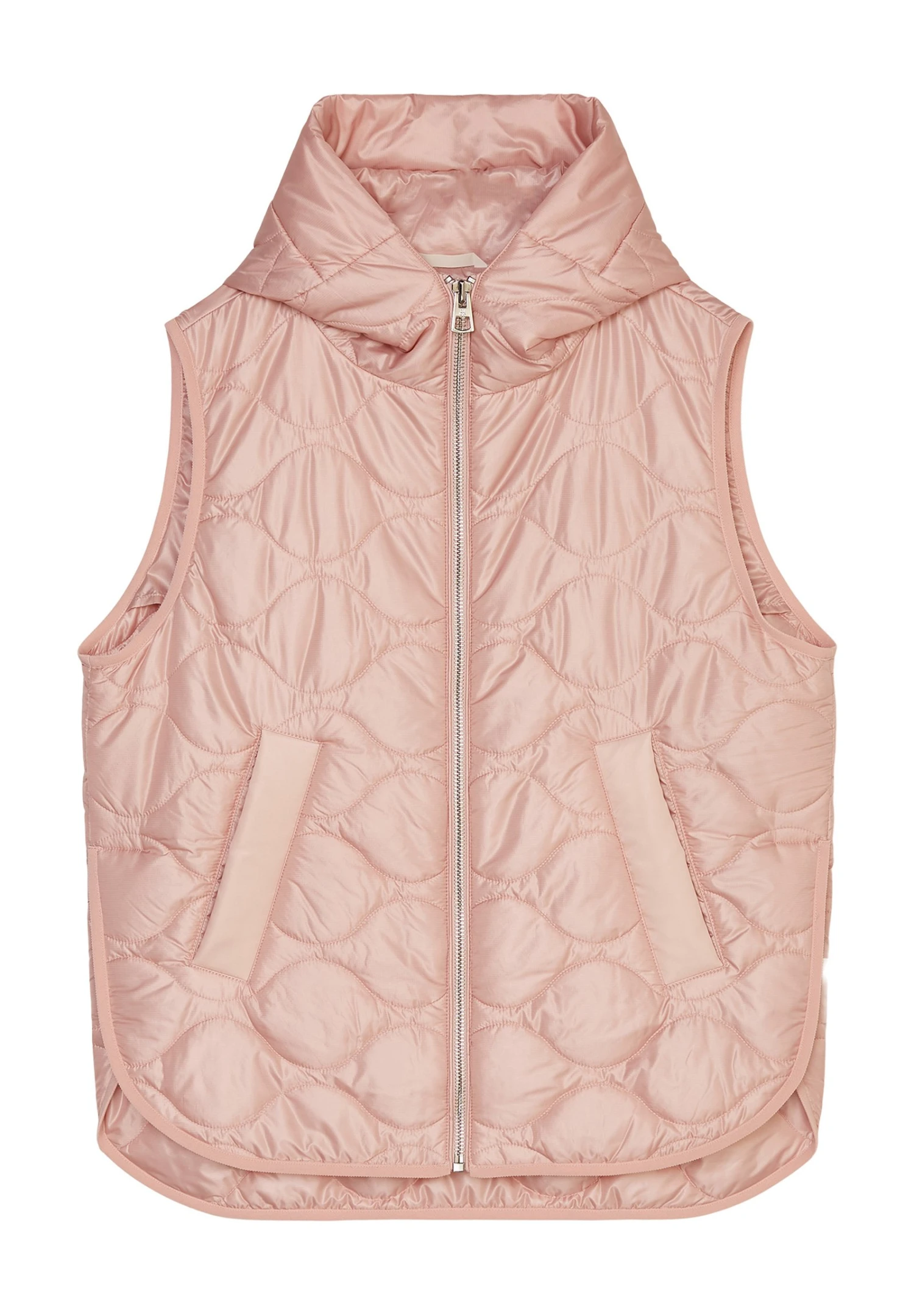 Marc O'Polo Onion Quilting Padded Side Slits Fixed Hood Patch - Veste Sans Manches - Rose Powder 8 Marc O'Polo Onion Quilting Padded Side Slits Fixed Hood Patch - Veste Sans Manches - Rose Powder – Image 6