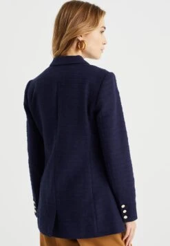 WE FASHION Regular Fit Bouclé - Manteau Court - Blue 8 WE FASHION Regular Fit Bouclé - Manteau Court - Blue -Next Soldes 76cdf61b69514c4183baf321269e427b