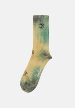 Happy Socks Tagged Crew Sock Unisex - Chaussettes - Dark Brown