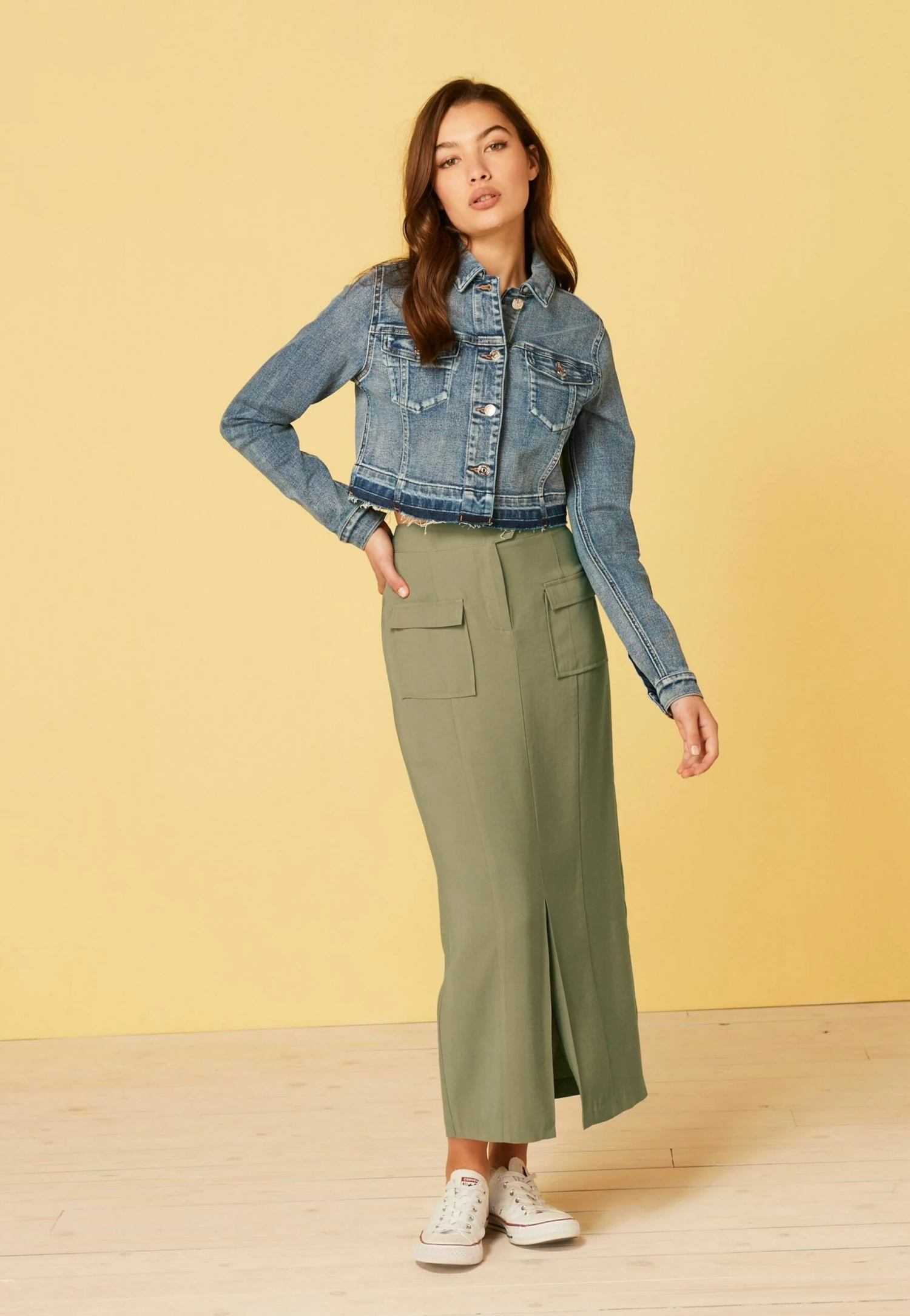 Next Crop Standard - Veste En Jean - Mid Blue Denim 3 Next Crop Standard - Veste En Jean - Mid Blue Denim