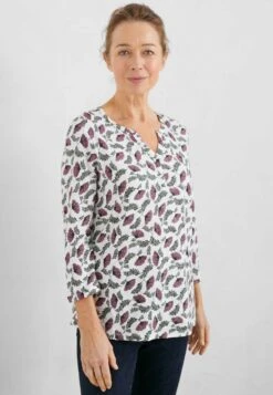 Waterflow - T-Shirt À Manches Longues - Folk Vines Chalk