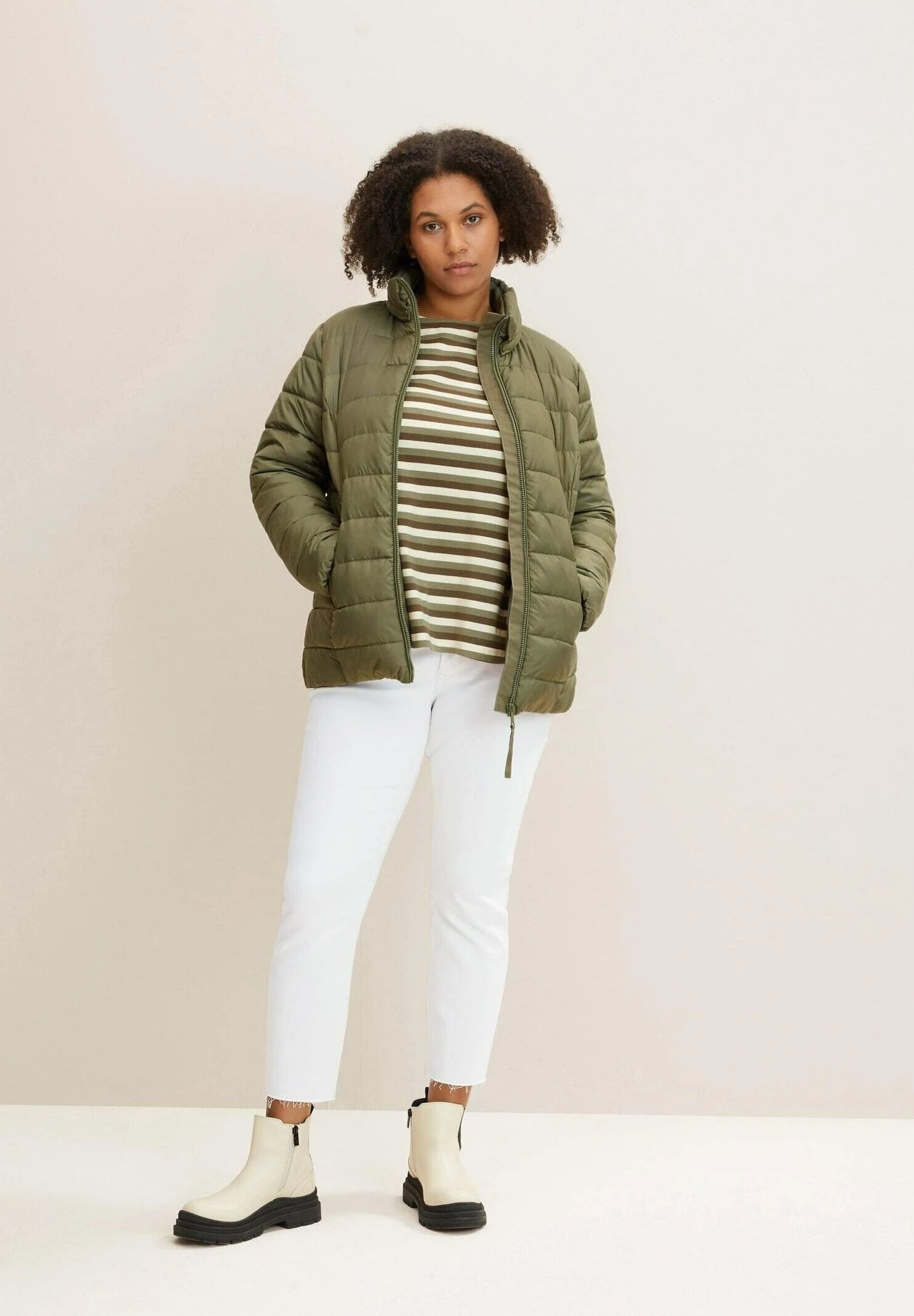 Tom Tailor Plus - Gesteppte - Veste Mi-Saison - Tree Moss Green 4 Tom Tailor Plus - Gesteppte - Veste Mi-Saison - Tree Moss Green – Image 2