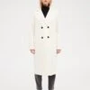 CLAUDIE PIERLOT Galantbis - Manteau Classique - Ecru