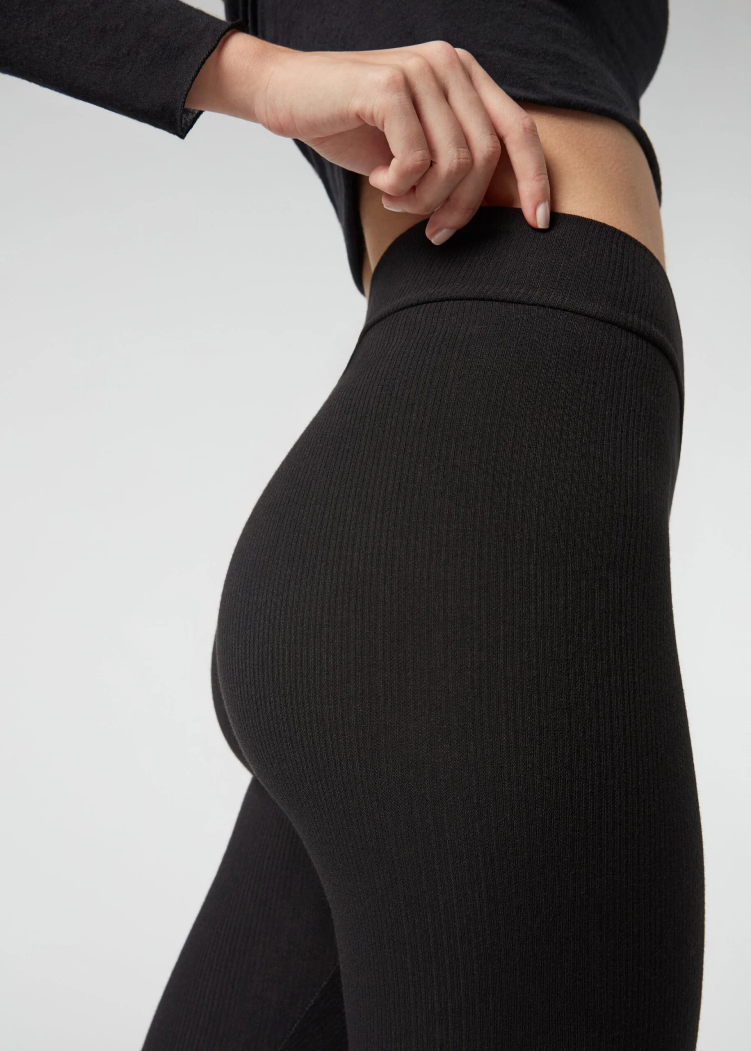 Calzedonia Ribbed - Legging - Black 5 Calzedonia Ribbed - Legging - Black â Image 3