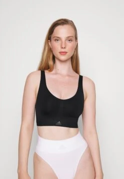 Adidas Sportswear Naked Seamless Removable Cookies - Brassière - Black/Forged Iron