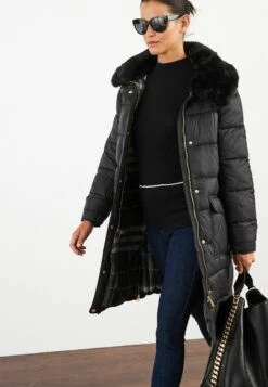 Next With Collar Standard - Manteau D'Hiver - Black -Next Soldes 7c1a3d3dee7a43b5a44cdda4af60ce8c