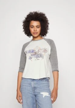 BDG Urban Outfitters Burnout Eagle Tee - T-Shirt À Manches Longues - Grey