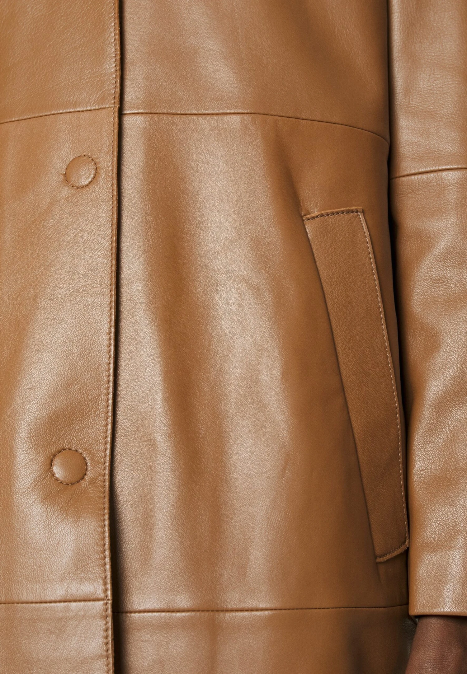 Maia - Manteau Court - Cuoio 8 Maia - Manteau Court - Cuoio – Image 6