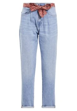 Mom Mit Schalgürtel - Jean Slim - Denim Bleach -Next Soldes 7c48e552a4984aba9b98dd896b34b2d3