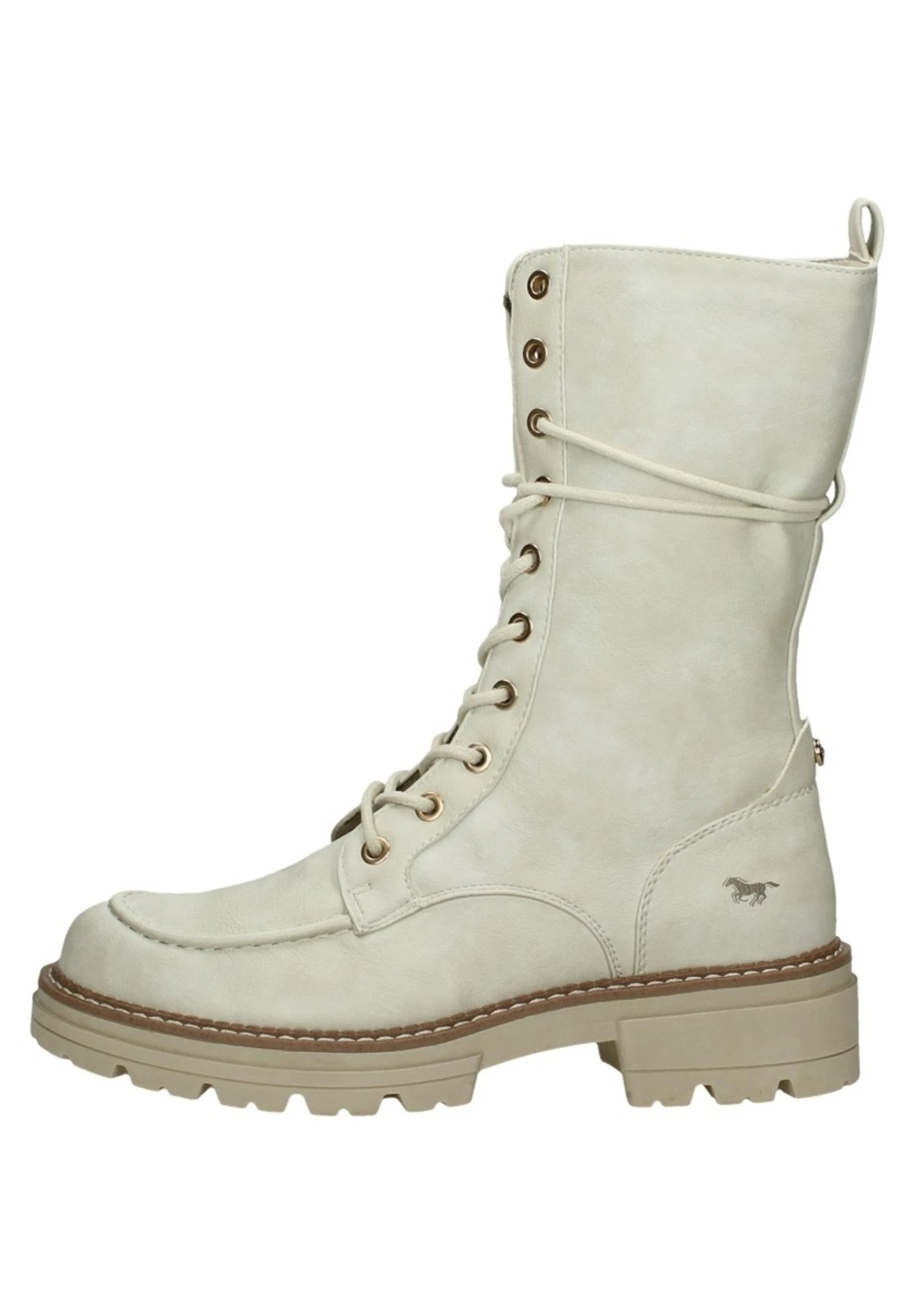 Mustang Hoog - Bottes À Lacets - Gebroken Wit 3 Mustang Hoog - Bottes À Lacets - Gebroken Wit