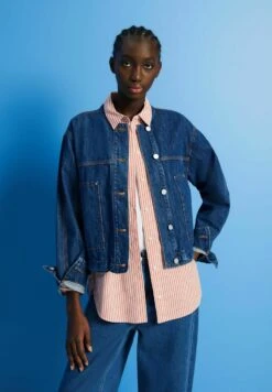 ESPRIT Veste En Jean - Blue Dark Washed 16 ESPRIT Veste En Jean - Blue Dark Washed -Next Soldes 7d39316f6fac4230b6c6ed11695361d5