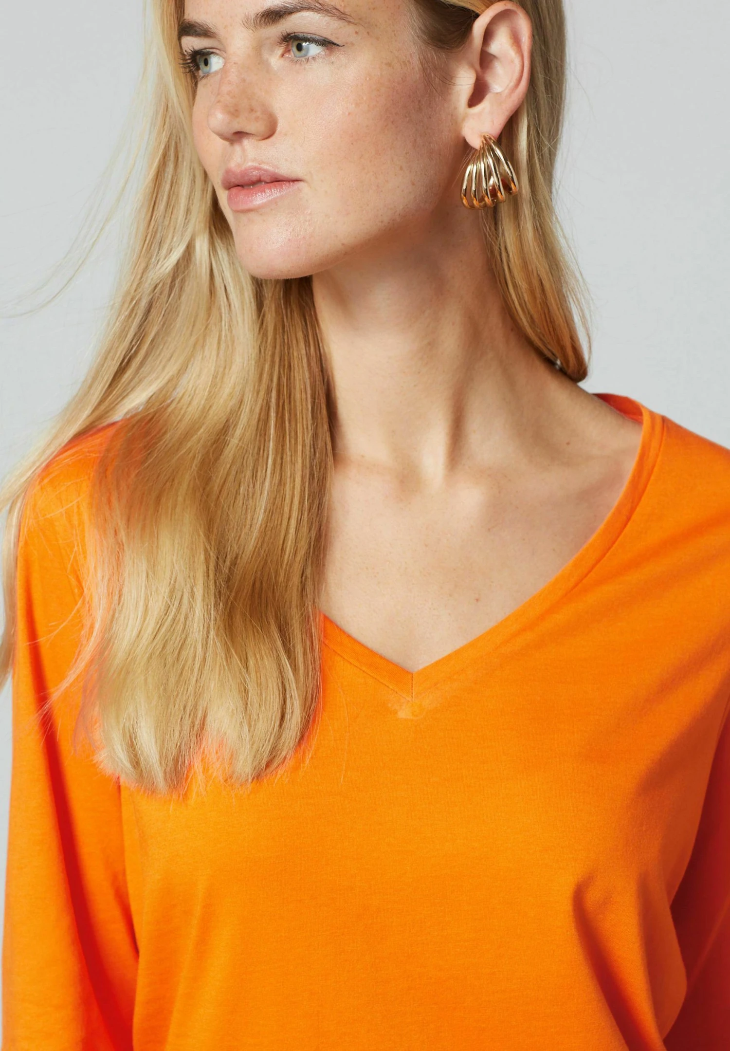 Next Long Sleeve V-Neck Top Standard - T-Shirt À Manches Longues - Orange 4 Next Long Sleeve V-Neck Top Standard - T-Shirt À Manches Longues - Orange – Image 2