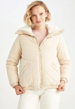 DeFacto Relax Fit - Veste D'Hiver - Ecru