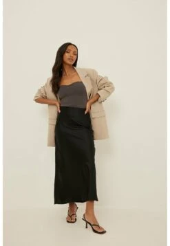 NA-KD Midirock - Jupe Longue - Black