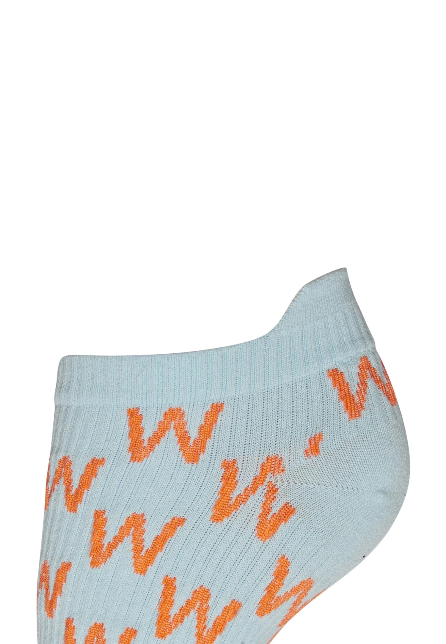 Wolford W Sneaker - Socquettes - Light Aquamarine Orange 7 Wolford W Sneaker - Socquettes - Light Aquamarine Orange – Image 5