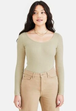 Dockers T-Shirt À Manches Longues - Sahara Khaki Khaki