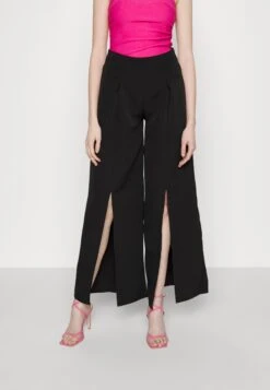 Wal G Belvita Slit Trouser - Pantalon Classique - Black