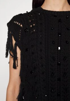 TWINSET Knitted Poncho - Pullover - Nero 13 TWINSET Knitted Poncho - Pullover - Nero -Next Soldes 8111f1f5fe3346cfaaef39e928e513d2
