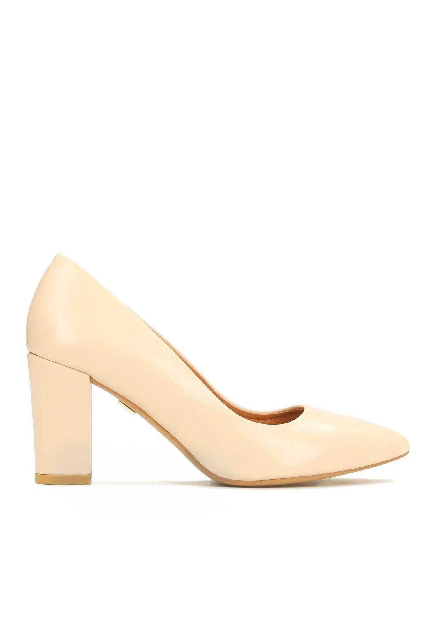 Kazar Cher-Leather Pumps On A Comfortable Heel - Escarpins À Talons Hauts - Beige 3 Kazar Cher-Leather Pumps On A Comfortable Heel - Escarpins À Talons Hauts - Beige