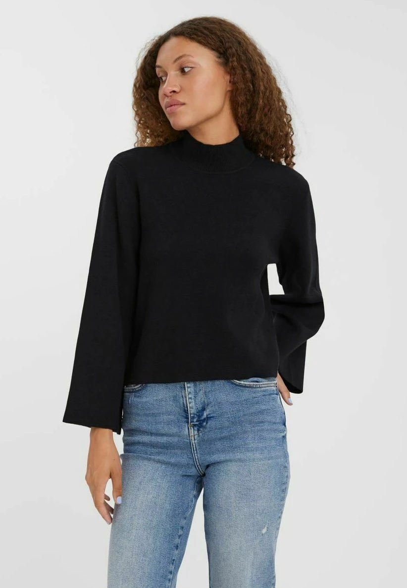 Vero Moda Weiter High Neck - T-Shirt À Manches Longues - Black 3 Vero Moda Weiter High Neck - T-Shirt À Manches Longues - Black