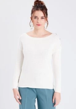 Mit Knöpfen - Pullover - Ecru
