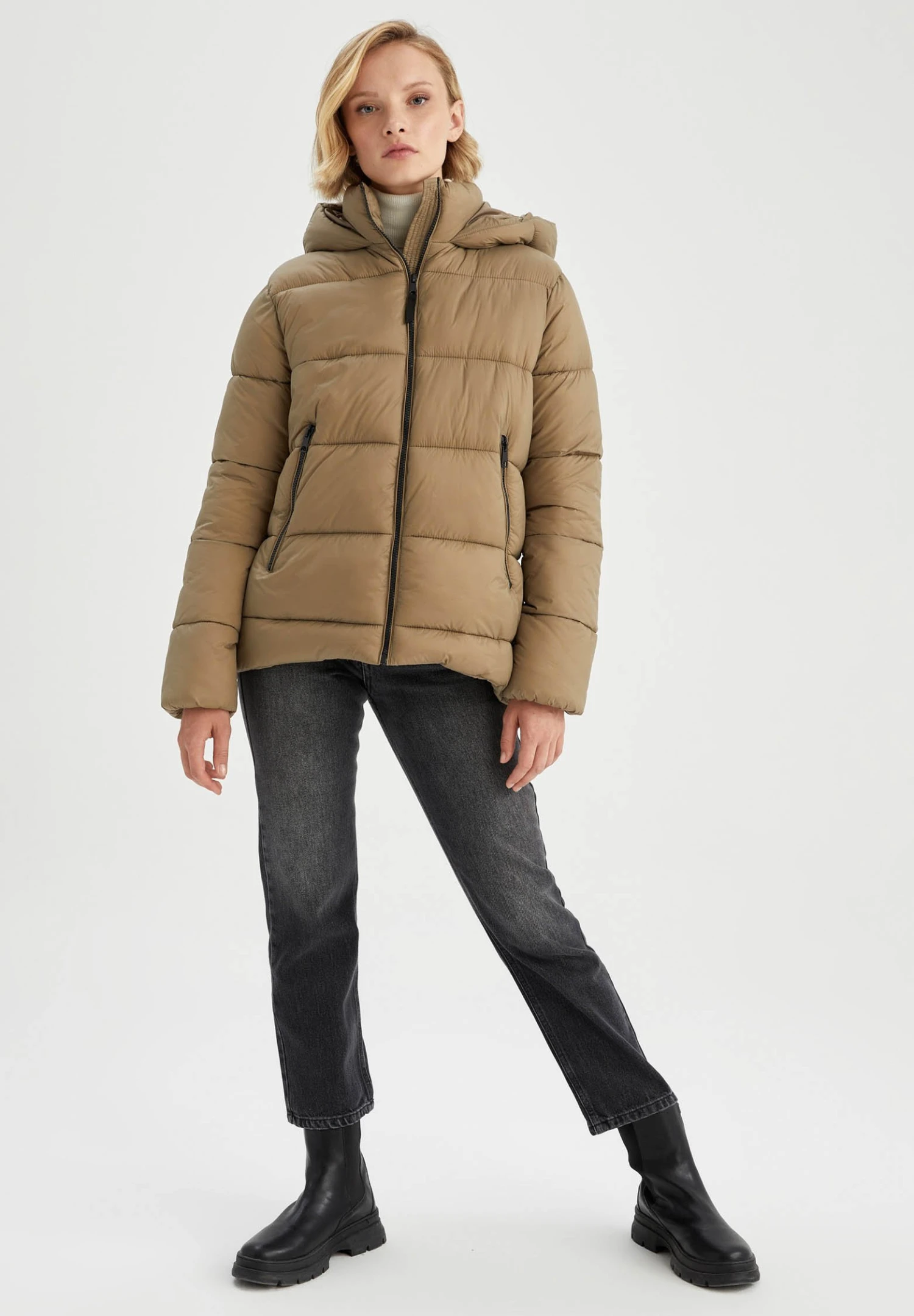 DeFacto Veste D'Hiver - Beige 4 DeFacto Veste D'Hiver - Beige – Image 2