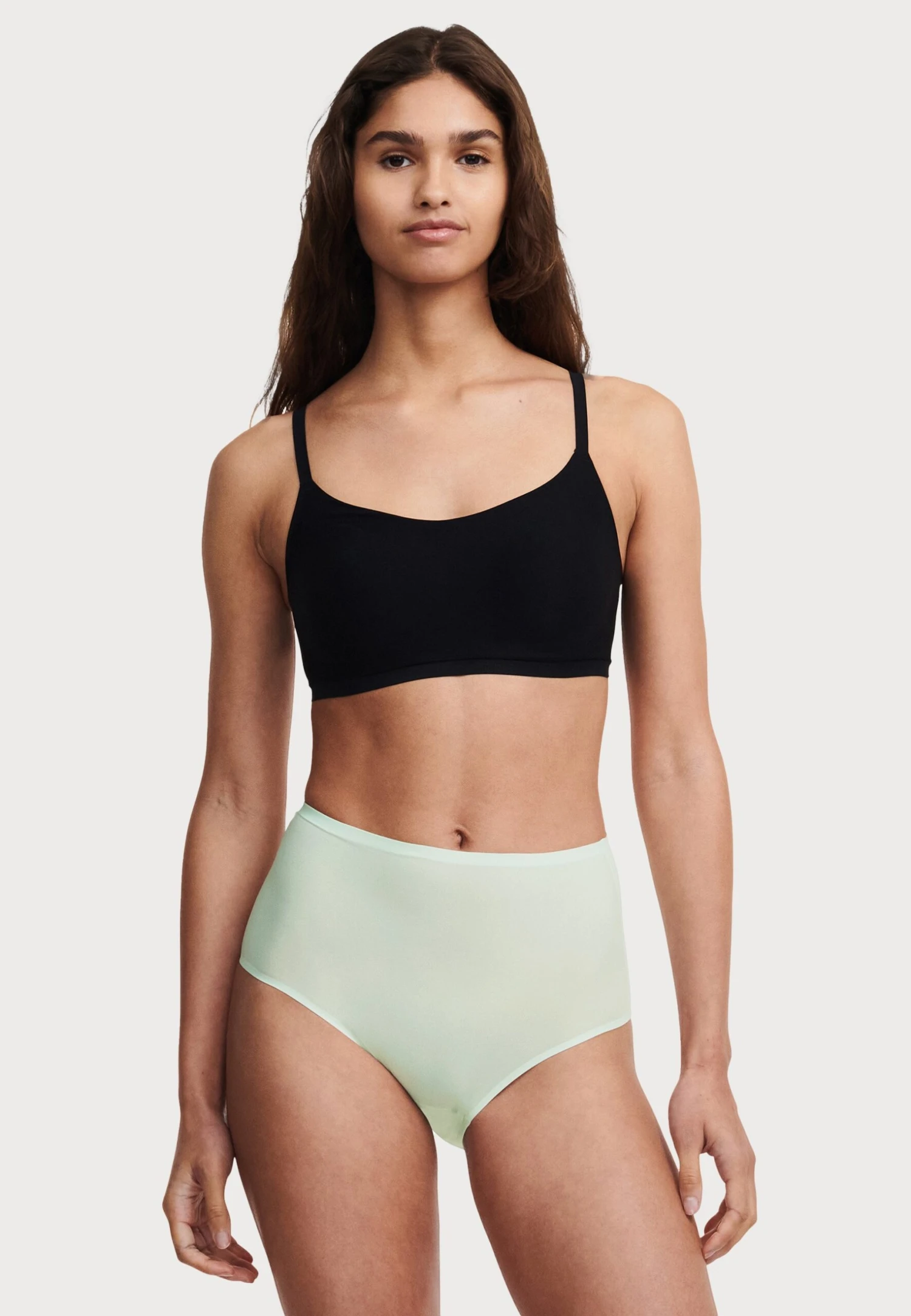 Chantelle Soft Stretch High Waist Briefs - Slip - Mint 4 Chantelle Soft Stretch High Waist Briefs - Slip - Mint – Image 2